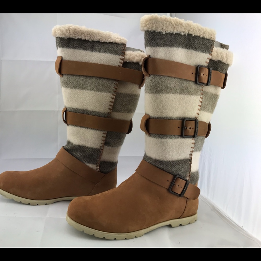 Woolrich New Women’s 7 Tall Leather Wool Boot